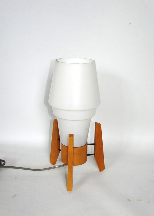 lampy stołowe Czechosłowacka lampa Drevo-Humpolec, lata 70
