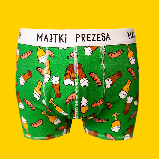 Majtki prezesa - bawełniane bokserki - piwko Majtki z Sosnowca