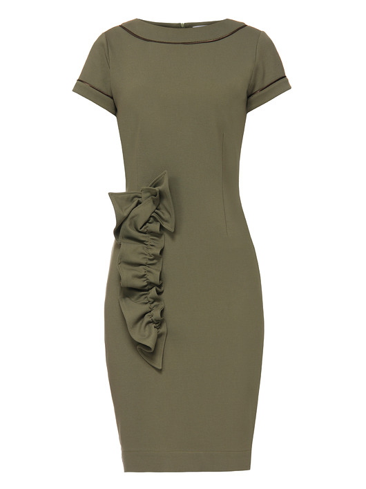  Sukienka khaki YB100114_RAL6007 YULIYA BABICH