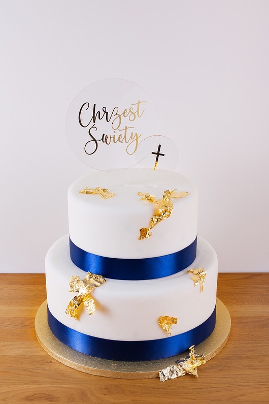 ozdoby na chrzest Personalizowane toppery