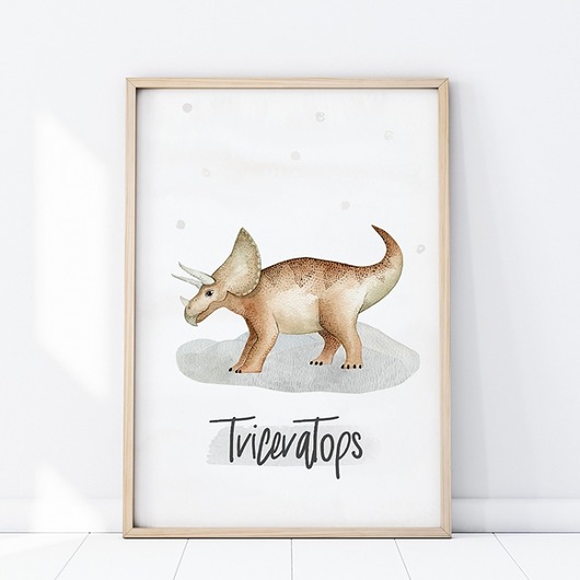 PLAKAT TRICERATOPS P278 Yoko Design