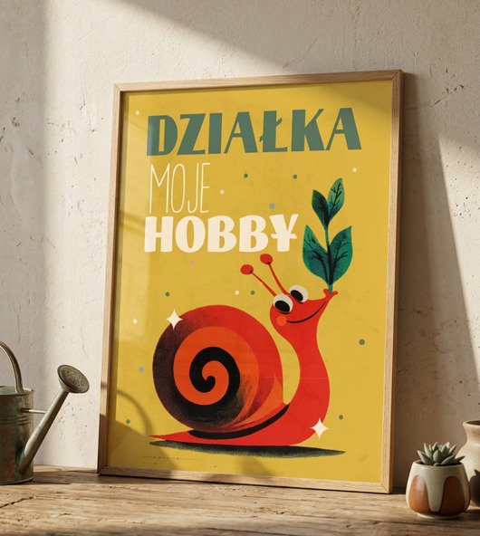 plakaty Plakat  30cmx40cm DZIAŁKA MOJE HOBBY