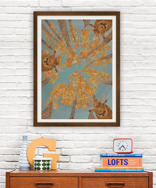plakaty Puszcza Białowieska - plakat A3 fine art
