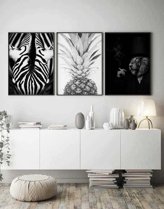 plakaty Zestaw plakatów - Czarno białe (set163)