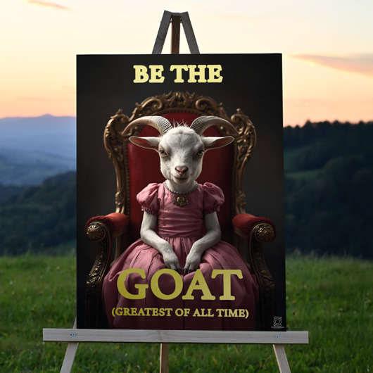 obrazy Pozłacany obraz - KOZA