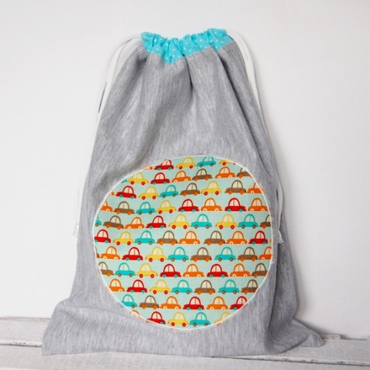 Worek przedszkolaka niemowlaka- Dres- AutaTurkus craftKASIA