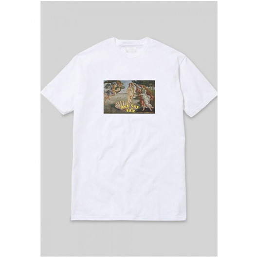 t-shirty męskie T-shirt Art For Sale White Tee