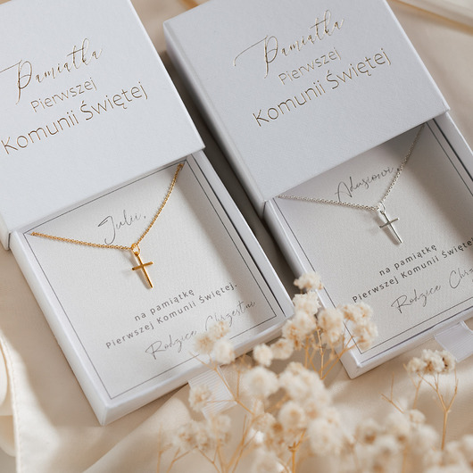 biżuteria dla dzieci Łańcuszek na pamiątkę Pierwszej Komunii Świętej.