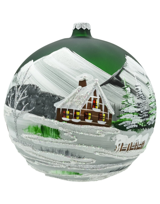 ozdoby choinkowe Bombka choinkowa: Zimowy pejzaż w górach