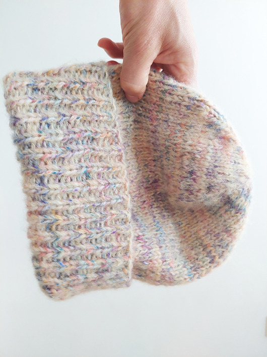 czapki damskie Na drutach "HA_04" alpaca&silk