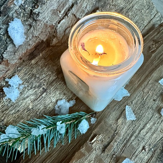 dla domu Świeca sojowa Ciepło kominka