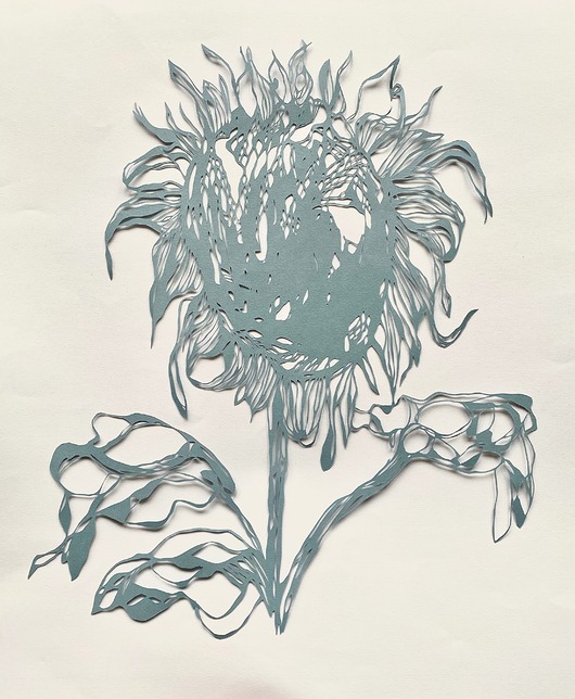 inne Słonecznik, Wycinanka z papieru (bez oprawy)