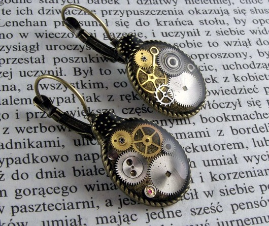 Mechaniczne kolczyki 114 Zegarynki