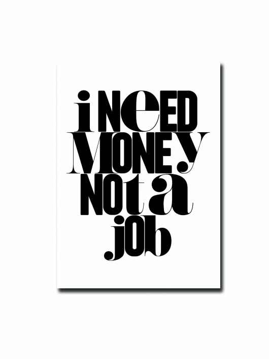 I Need Money PostCard  MM House Design