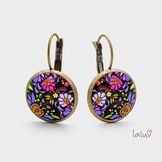 Kolczyki wiszące FLOWER POWER laluv