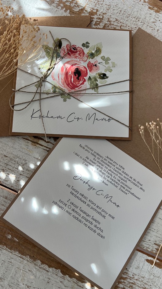 kartki scrapbooking Kartka dla mamy, na dzień matki