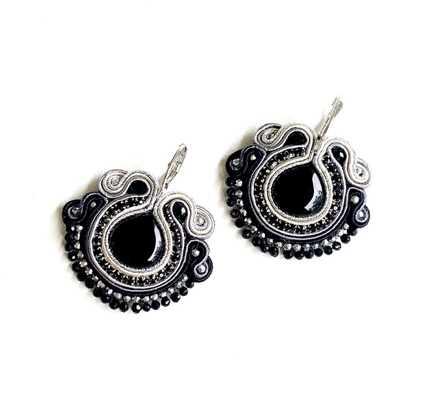 kolczyki soutache Sutaszowe kolczyki PIRAN