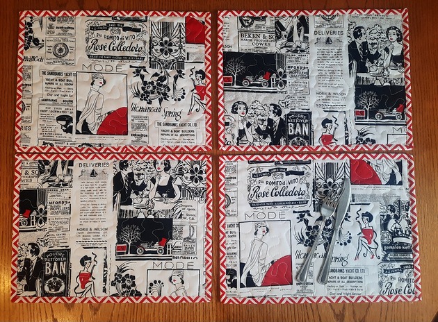 podkładki do kuchni Black&White...  kpl. 4szt