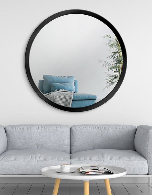 lustra stojące i wiszące Lustro SCANDINAVIA BOLD Black