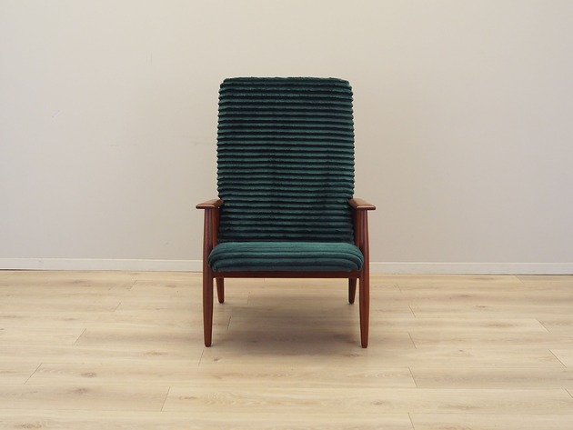 fotele Fotel welurowy, duński design, lata 70, produkcja: Dania