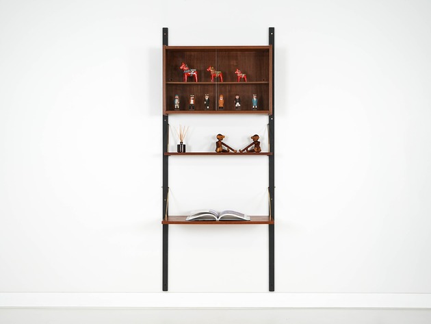 półki Regał tekowy PS System, duński design, lata 60, Randers M