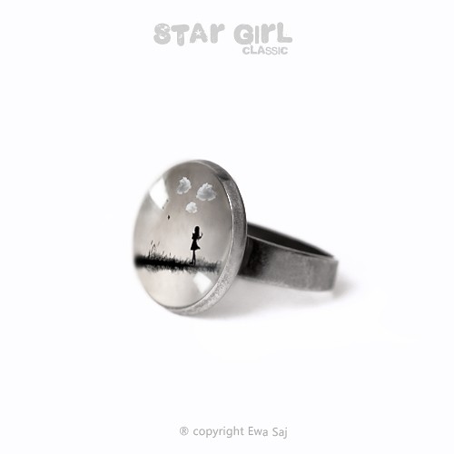 Star Girl Classic Obłoki , pierścionek Ewa Saj Fotografie