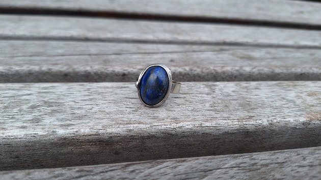pierścionki - różne Lapis lazuli - pierścionek regulowany na zamówienie