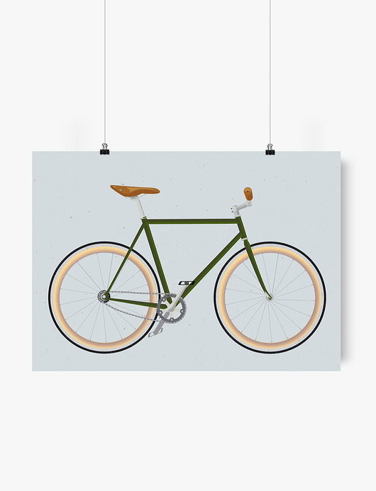 Plakat rower OSTRE KOŁO 50x70cm plakaty rowerowe