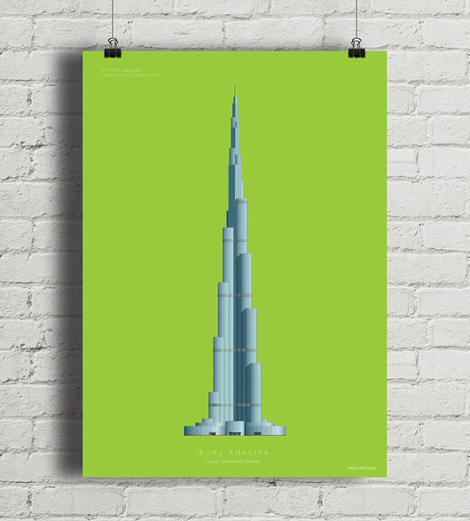 plakaty Burj Khalifa - plakat giclee art