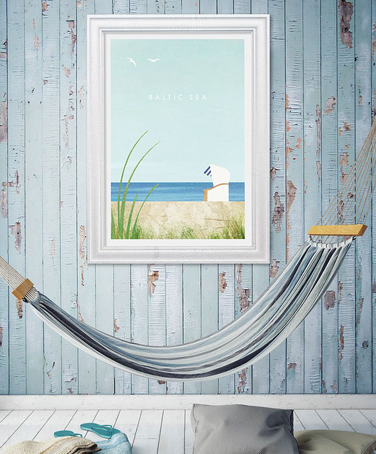 plakaty Morze Bałtyckie - plakat vintage art giclee