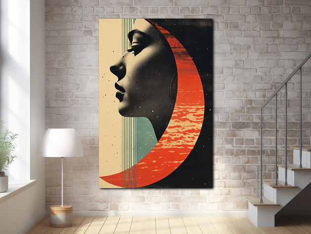 plakaty Pył księżycowy - Plakat - Druk - Kolaż, Abstrakcja, Surrealizm, Loft #14