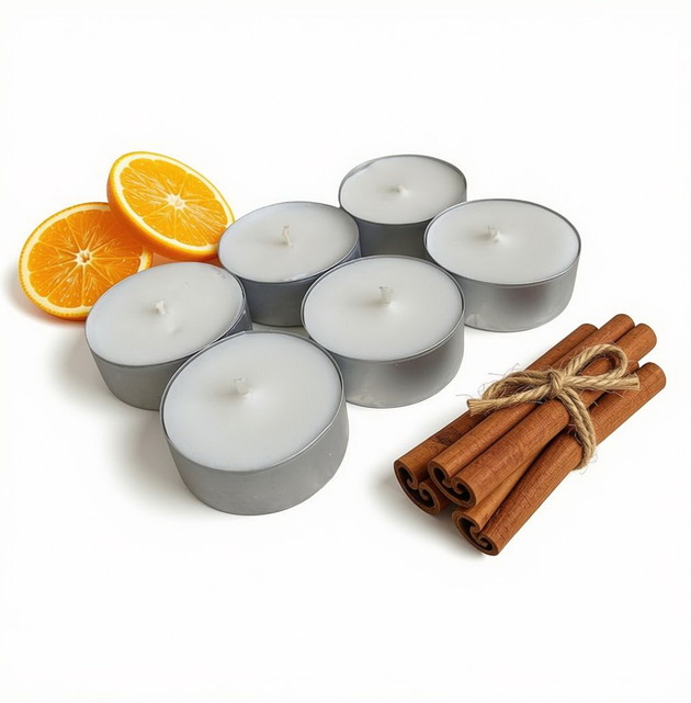 świeczniki i świece Sweet Orange & Cinnamon 6 szt./ tealight 85g- wosk sojowy (inne zapachy)
