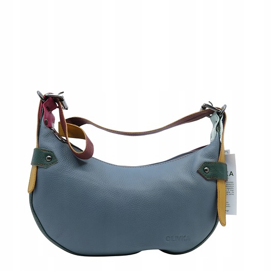 torby na ramię Torebka damska skórzana na ramię modna regulowany pasek zero waste OLIVKA