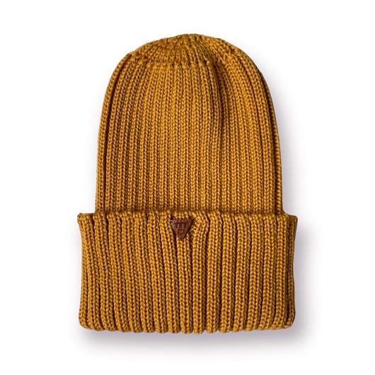 czapki dziecięce CZAPKA smart merino - musztarda