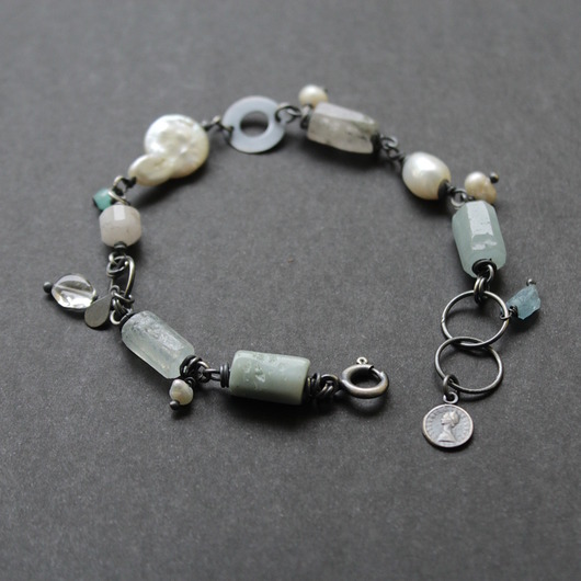 bransoletki z kamieni naturalnych Bransoletka Chmury i Niebo