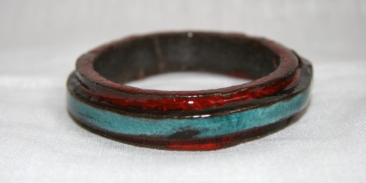 Efektowa ceramiczna bransoleta. NG Autorska bizuteria ceramiczna