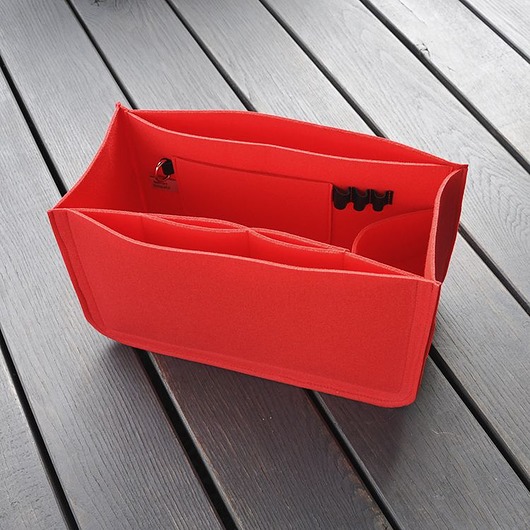 Organizer do torebki XXL - czerwony filc Beltrani
