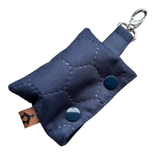 dla zwierząt różne Etui, dozownik na woreczki na psie odchody, kupoworki Granatowy pikowany