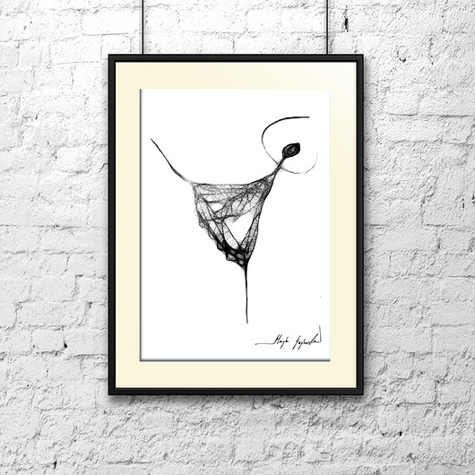 grafika 62 - 80x60cm Maja Gajewska