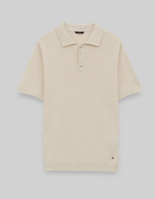 t-shirty męskie Koszulka polo sturno beżowy