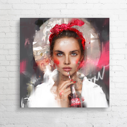 obrazy OBRAZ NA PŁÓTNIE "Pin-Up Girl"