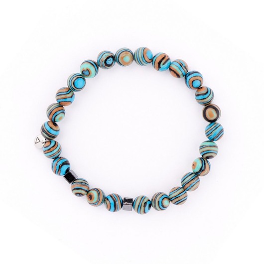 biżuteria męska Męska Bransoletka z kamieni spokoju