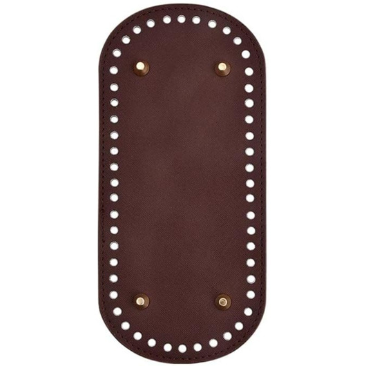 skrzynki, kufry i pudła Owalna Baza SKÓRZANA do Torebki Podstawa Dno Spód do Szydełkowania + NITY