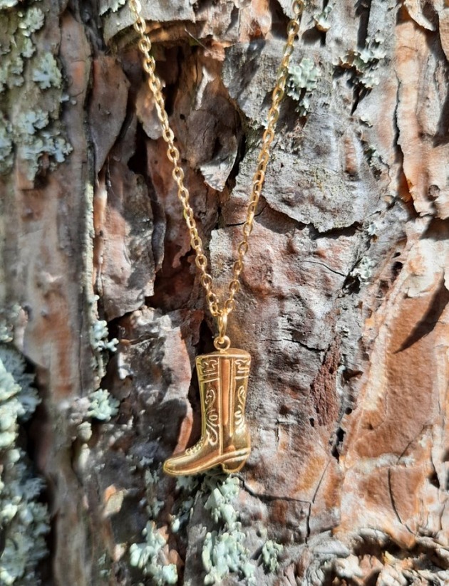 złote naszyjniki Naszyjnik but kowbojski