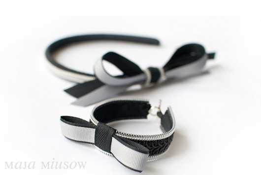 komplet grey bows maja miusow