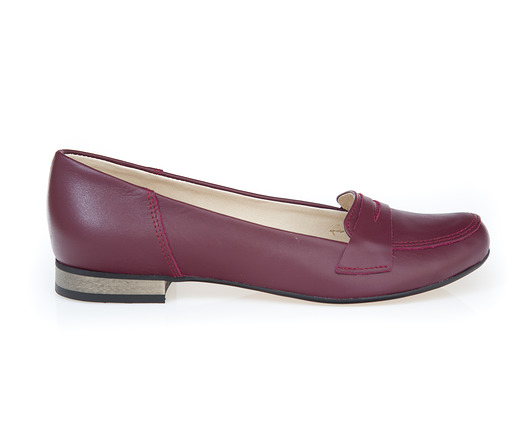 RĘCZNIE ROBIONE BALERINKI ZAPATO 025 BORDOWY Zapato