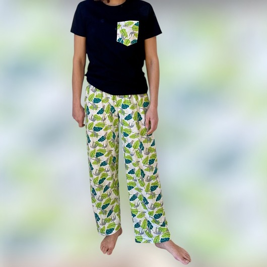 piżamy damskie Piżama Unisex bawełniana w leniwce