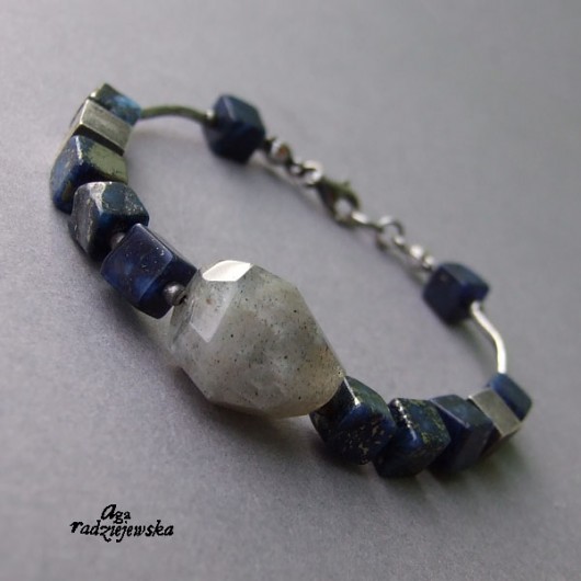 lapis lazuli i labradoryt na rękę agaradziejewska