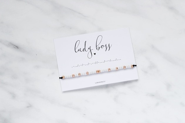 bransoletki na sznurku LADY BOSS Morse Code Bracelet