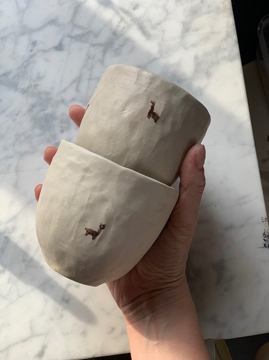 kubki i filiżanki Zestaw 2 Czarek  Handmade z Lamami 240 ml Prezent dla Przyjaciółki